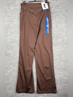Jockey Women's L Espresso Yoga Pants High Waist Stretch Pockets New With Tags